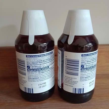 Photo of free 2 x Corsodyl 300ml exp 03/2027 (North Hinksey OX2) #2
