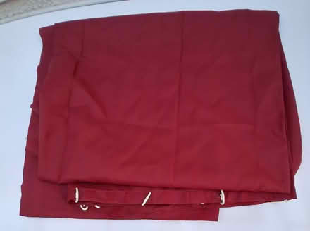 Photo of free Heavy gauge plastic shower curtain 180x180 cms with hooks (Bernards Heath AL1) #1