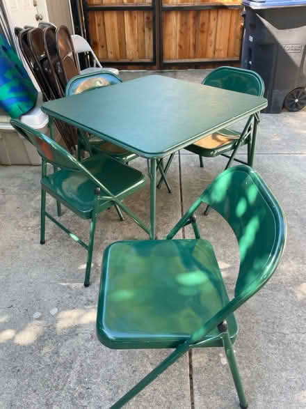 Photo of free Folding table and chairs (Pleasanton, Ca) #1