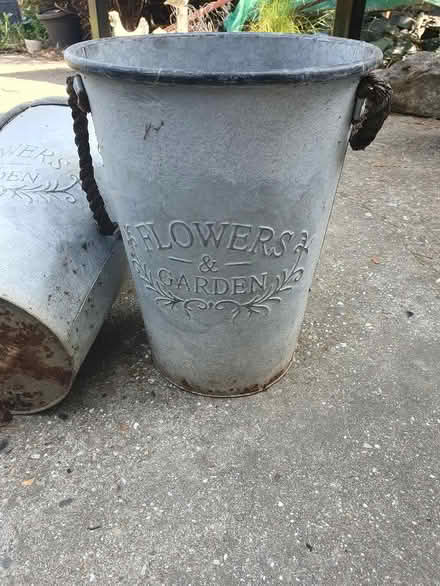 Photo of free 2 metal garden planters (Enfield EN2) #3