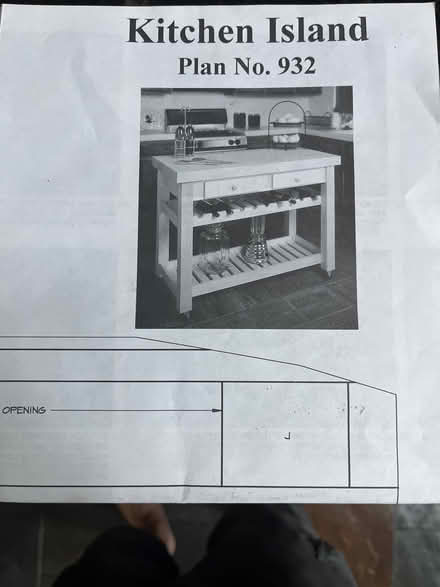 Photo of free Kitchen Island Plan (Downtown Guelph) #1