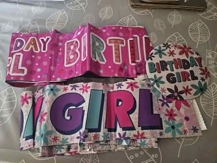 Photo of free Birthday girl banners and badge (Stevenage SG2) #1