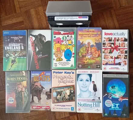 Photo of free 15 VHS Tapes and 3 book style cases - updated listing (Harlington UB3) #1