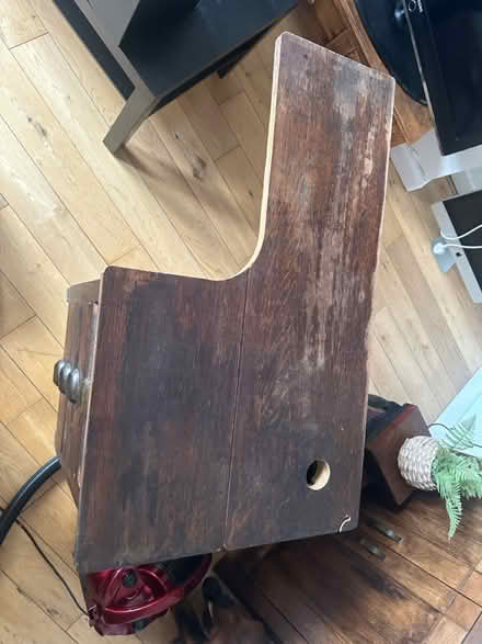 Photo of free solid dark oak desk (SE26 5HR) #3