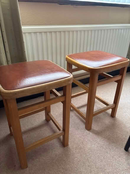 Photo of free Two retro kitchen stools (Longden Road, Shrewsbury) #2