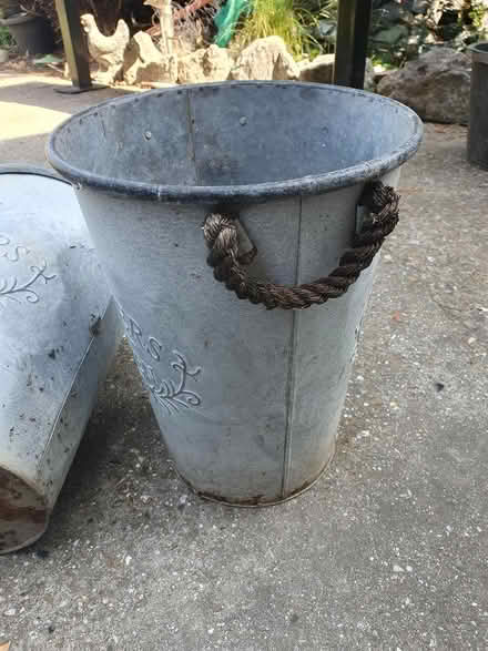 Photo of free 2 metal garden planters (Enfield EN2) #1