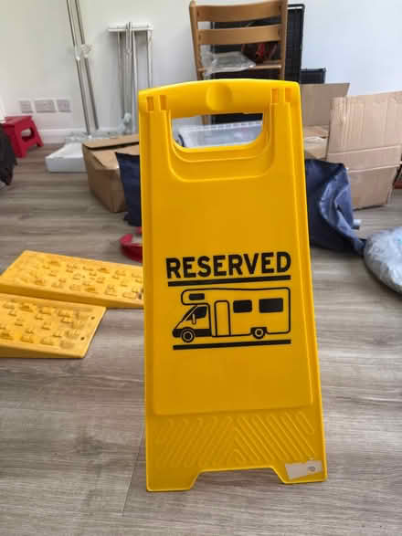 Photo of free Motorhome reserved sign (Ipswich IP4) #1