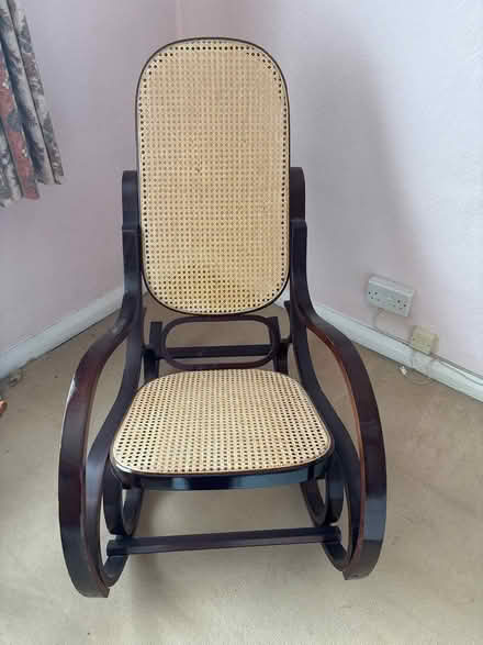 Photo of free Wooden rocking chair (Longden Road, Shrewsbury) #1