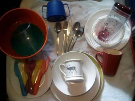 Photo of free 2 Pizza plates, mugs, utensils etc (Edinburgh EH17) #1