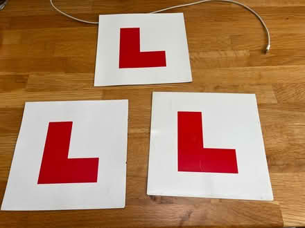 Photo of free 3 fully magnetic L plates (Kenilworth CV8) #1