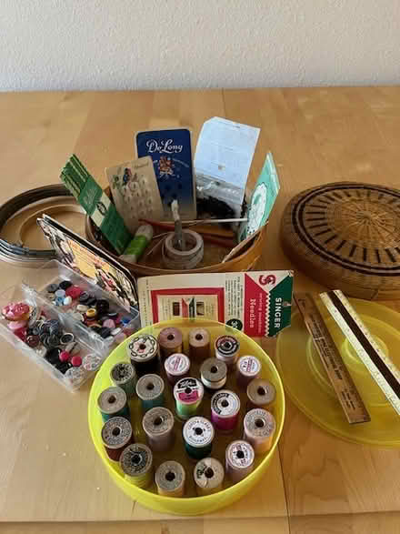 Photo of free Assortment of sewing items (Cox and Seagull, Saratoga) #1