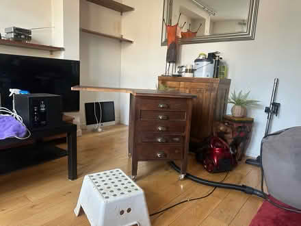 Photo of free solid dark oak desk (SE26 5HR) #1