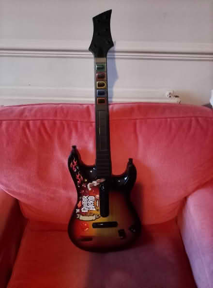 Photo of free Xbox 360 guitar hero guitar/controller (Ware SG12) #2