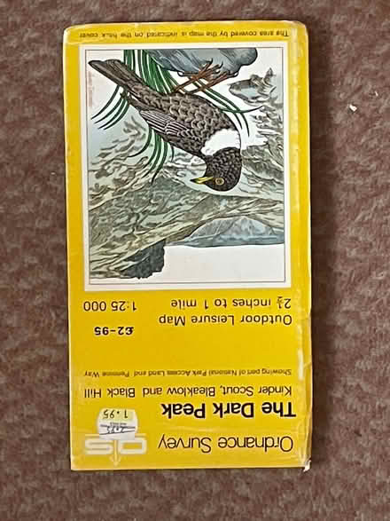 Photo of free Ordnance Survey Dark Peak Outdoor Leisure map. (Little Eaton DE21) #1