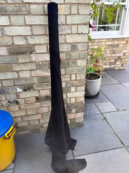 Photo of free Large roll of black organza (Royston.) #1