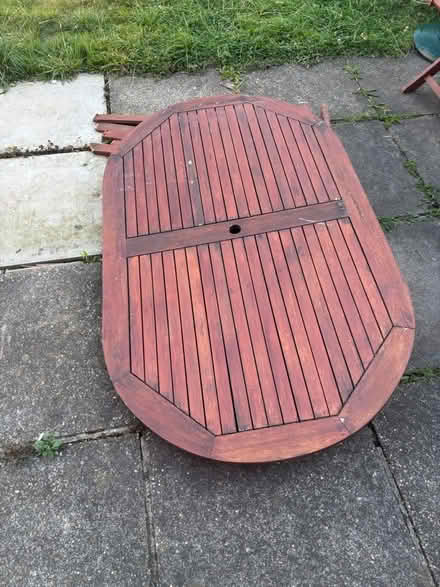 Photo of free Garden table broken legs (SE6) #1