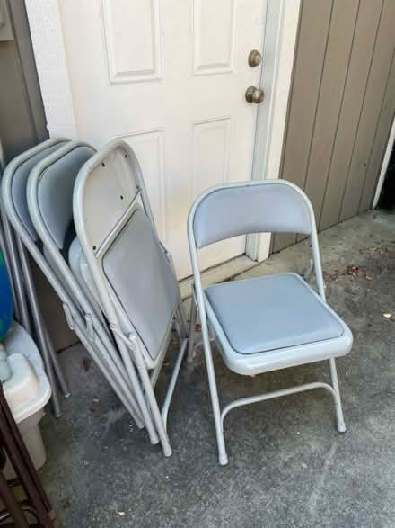 Photo of free Padded folding chairs (Pleasanton, Ca) #1