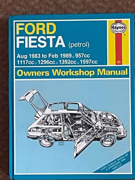 Photo of free Haynes Manual. Ford Fiesta Petrol 1983 - 1989 (Little Eaton DE21) #1