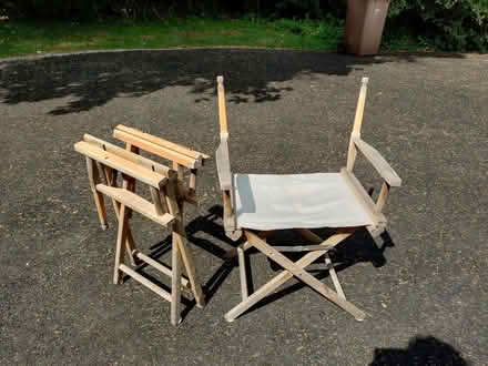 Photo of free Two director chair frames, need new seat and back material (North Hinksey OX2) #2
