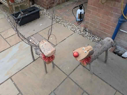 Photo of free Wooden reindeer (Broughton CH4) #1