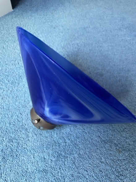 Photo of free Blue glass lampshade (BR2) #2