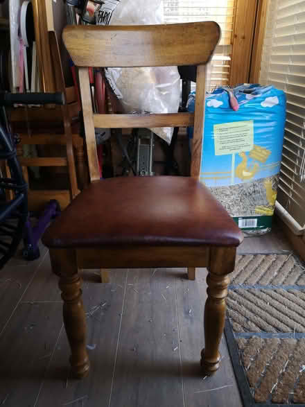 Photo of free Six wood dining chairs (South Benfleet SS7) #1