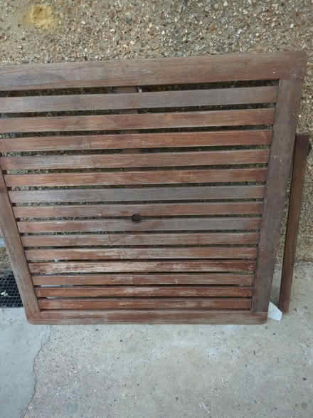 Photo of free Hard wood garden table (Guildford GU2) #1