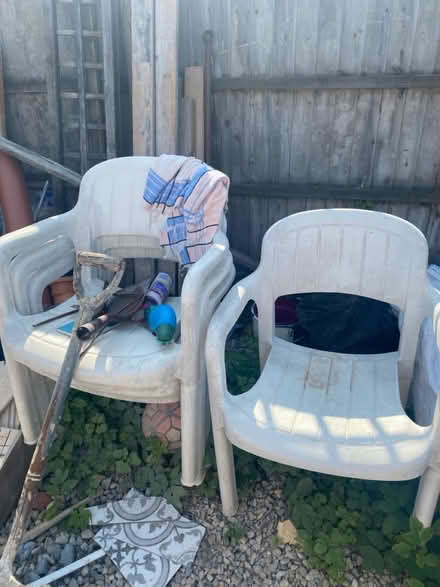 Photo of free Plastic garden chairs (BA2) #1