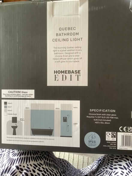 Photo of free New Bathroom Light Fitting (Harrogate HG1) #3