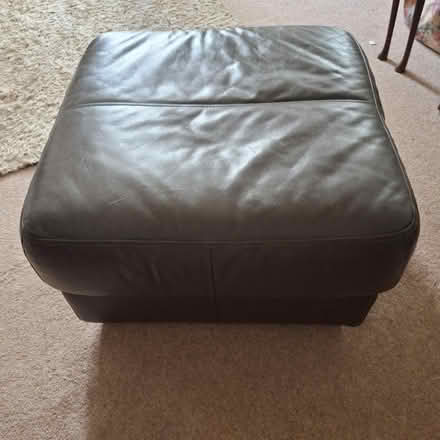 Photo of free Faux leather brown footrest (Ainthorpe YO21) #1