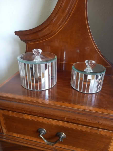 Photo of free 2 round mirrored jewellery boxes (Harrogate HG2) #1