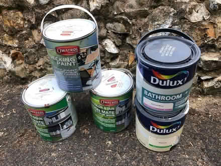 Photo of free 5 x tins of paint (Beaconsfield HP9) #1