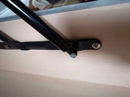 Photo of free Small double 4 foot ottoman bed frame with headboard, grey (South Benfleet SS7) #4