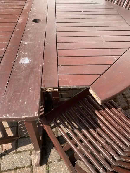 Photo of free Wooden table and chairs (Malvern WR14) #2
