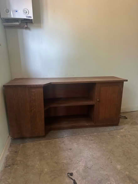 Photo of free Wooden corner cupboard uniy (Montford Bridge) #2