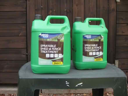 Photo of free Shed and fence treatment, dark oak colour (Rushcliffe NG2) #1