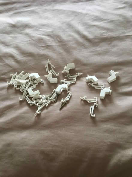 Photo of free White Curtain Track with fixings (Euxton PR7) #2