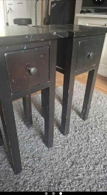 Photo of free Black bedside/side tables (Teddington, TW11) #3