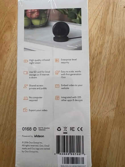 Photo of free Oco 2 home monitoring camera (Downtown Sunnyvale) #3