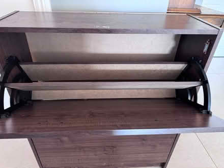 Photo of free Brown shoe cabinet (Upminster Bridge RM14) #3