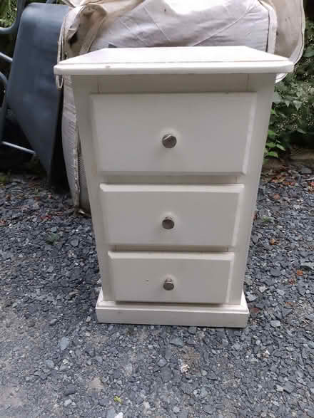 Photo of free Bedside / bedroom chest of drawers - solid pine (Bucknell SY7) #1