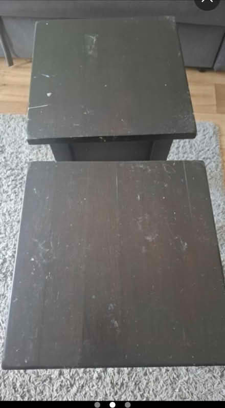 Photo of free Black bedside/side tables (Teddington, TW11) #2