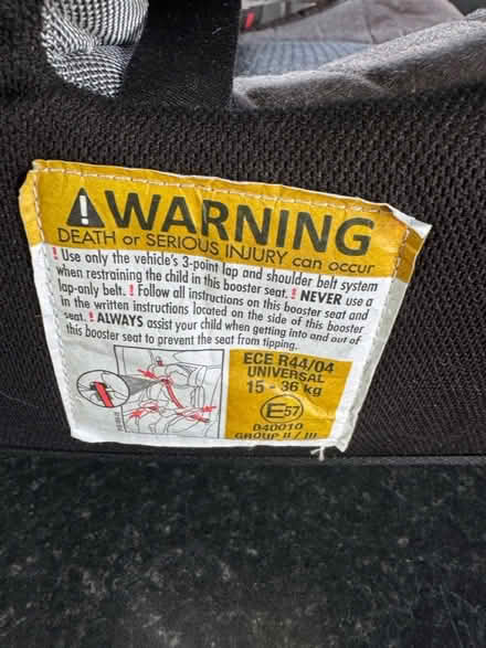 Photo of free Child's car seat (West Drayton UB7) #3