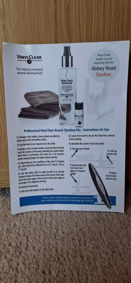 Photo of free Vinyl (record) cleaning set (Lower Broadheath WR2) #2