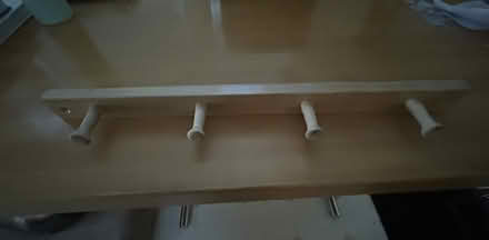 Photo of free 4 Peg Maple Shaker Rack (San Carlos-El Camino near Hull) #1