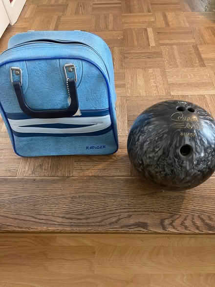 Photo of free Bowling ball and bag (Rockaway, NJ) #1