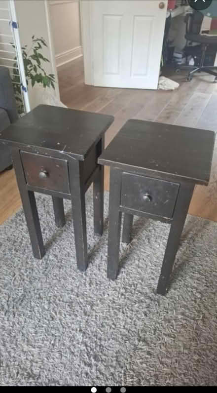 Photo of free Black bedside/side tables (Teddington, TW11) #1