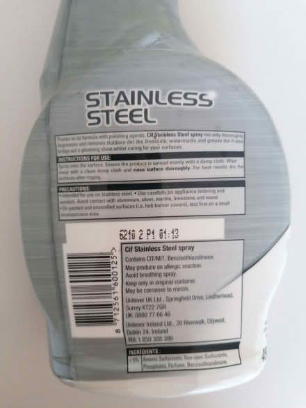 Photo of free Cif stainless steel cleaner (South Tonbridge TN9) #1