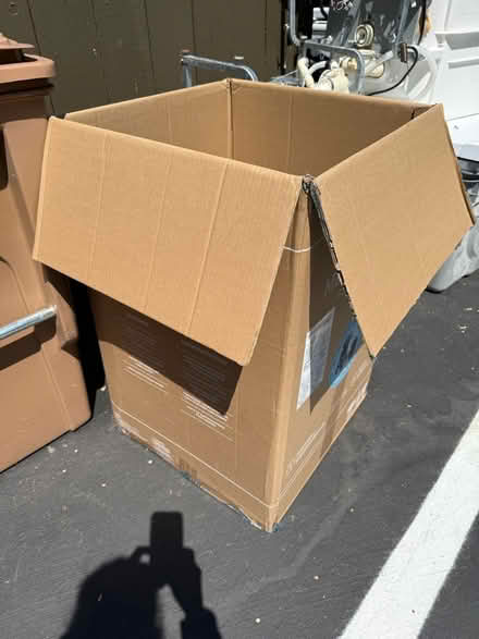 Photo of free Two large cardboard boxes (Valencia Avenue, Sunnyvale) #1