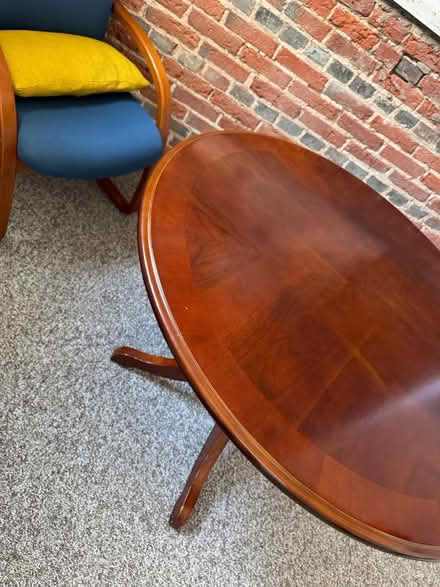 Photo of free Round wooden table (344 Nassau St, Princeton) #2